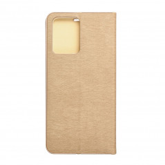 Peněženkové pouzdro LUNA Book Gold na XIAOMI Redmi Note 12 5G Elegantní  Zlatý