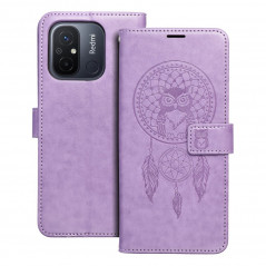 Peněženkové pouzdro MEZZO Book na XIAOMI Redmi 12C Lapač snů  Fialový (Purple)