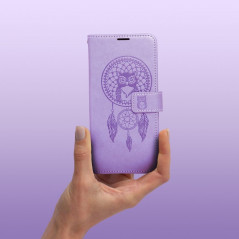 Peněženkové pouzdro MEZZO Book na XIAOMI Redmi 12C Lapač snů  Fialový (Purple) 