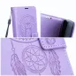 Peněženkové pouzdro MEZZO Book na XIAOMI Redmi 12C Lapač snů  Fialový (Purple) 