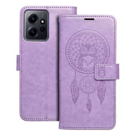 Peněženkové pouzdro MEZZO Book na XIAOMI Redmi Note 12 4G Lapač snů  Fialový (Purple) 