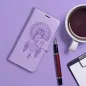 Peněženkové pouzdro MEZZO Book na XIAOMI Redmi Note 12 4G Lapač snů  Fialový (Purple) 