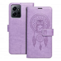 Peněženkové pouzdro MEZZO Book na XIAOMI Redmi Note 12 5G Lapač snů  Fialový (Purple)