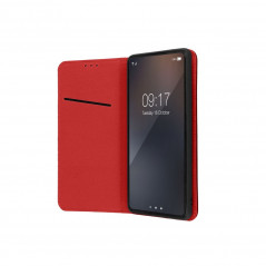 Peněženkové pouzdro Leather case SMART PRO na XIAOMI Redmi 12C Elegantní  Vinově červený 