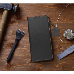 Peněženkové pouzdro Leather case SMART PRO na XIAOMI Redmi 12C Elegantní  Černý 