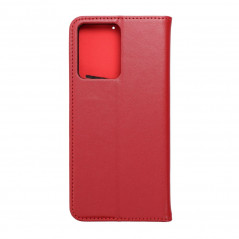 Peněženkové pouzdro Leather case SMART PRO na XIAOMI Redmi Note 12 4G Elegantní  Vinově červený 