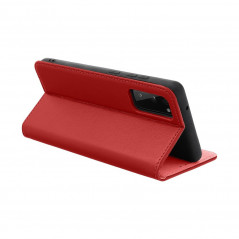 Peněženkové pouzdro Leather case SMART PRO na XIAOMI Redmi Note 12 4G Elegantní  Vinově červený 