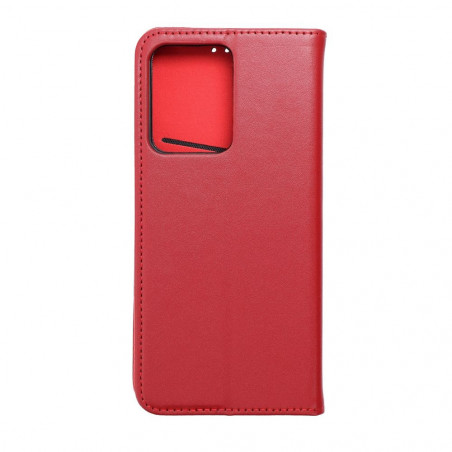 Peněženkové pouzdro Leather case SMART PRO na XIAOMI Redmi Note 12 Pro 5G Elegantní  Vinově červený 