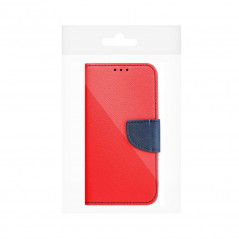 Peněženkové pouzdro Fancy Book na XIAOMI Redmi Note 12 4G Červený / Námořnická modrá 