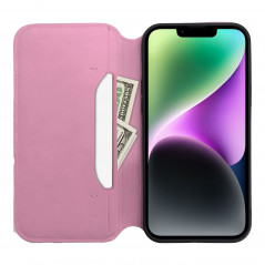 Peněženkové pouzdro Dual Pocket book na XIAOMI Redmi Note 12 4G Světle růžový 