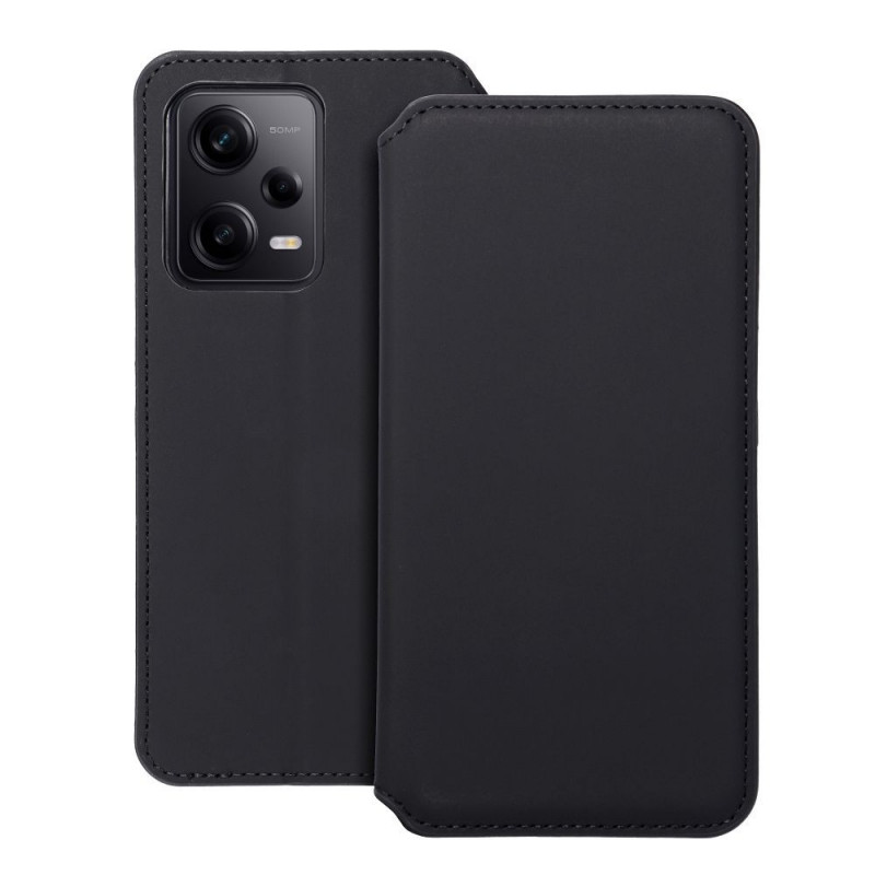 Peněženkové pouzdro Dual Pocket book na XIAOMI Redmi Note 12 Pro 5G Černý 