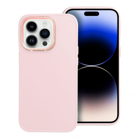 Kryt FRAME na Apple iPhone 14 Pro Elegantní  Pudrově růžový