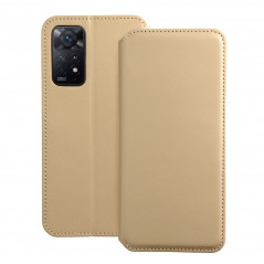 Peněženkové pouzdro Dual Pocket book na XIAOMI Redmi Note 11 Pro Zlatý 