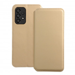 Peněženkové pouzdro Dual Pocket book na Samsung Galaxy A33 Zlatý 