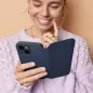 Peněženkové pouzdro Dual Pocket book na XIAOMI Redmi A2 Tmavší modrý 