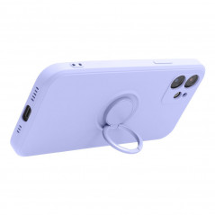 Kryt Silicone ring na Apple iPhone 15 Pro Fialový (Violet) 