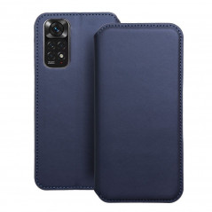 Peněženkové pouzdro Dual Pocket book na XIAOMI Redmi Note 11S Tmavší modrý 