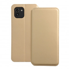 Peněženkové pouzdro Dual Pocket book na Samsung Galaxy A03 Zlatý 