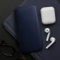 Peněženkové pouzdro Dual Pocket book na XIAOMI Redmi 9C NFC Tmavší modrý 