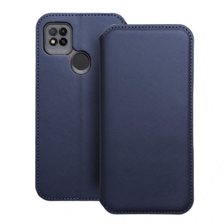 Peněženkové pouzdro Dual Pocket book na XIAOMI Redmi 9AT Tmavší modrý 