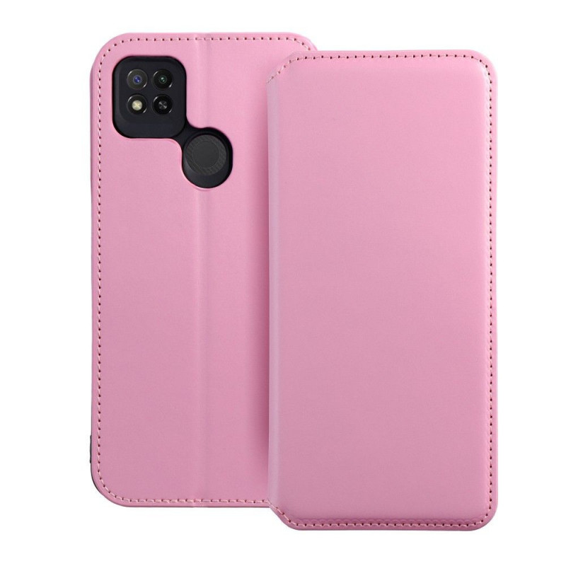 Peněženkové pouzdro Dual Pocket book na XIAOMI Redmi 9A Světle růžový 