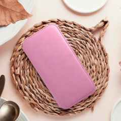 Peněženkové pouzdro Dual Pocket book na XIAOMI Redmi 9A Světle růžový 