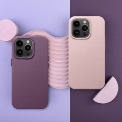 Kryt Leather Mag Cover na Apple iPhone 11 Elegantní  MagSAFE  Pískově růžový 