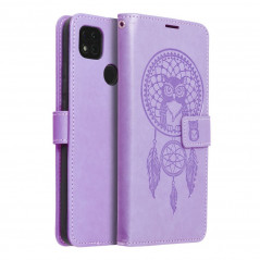 Peněženkové pouzdro MEZZO Book na XIAOMI Redmi 9A Lapač snů  Fialový (Purple) 