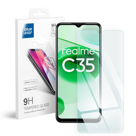 Tvrzené sklo  Blue Star 9H na realme C35 Průhledný 