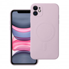 Kryt Silicone Mag Cover na Apple iPhone 11 MagSAFE  Růžový 