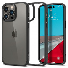 Kryt Spigen Ultra Hybrid na Apple iPhone 14 Pro Křišťálově čistý  Matná černá