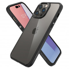 Kryt Spigen Ultra Hybrid na Apple iPhone 14 Pro Křišťálově čistý  Matná černá 