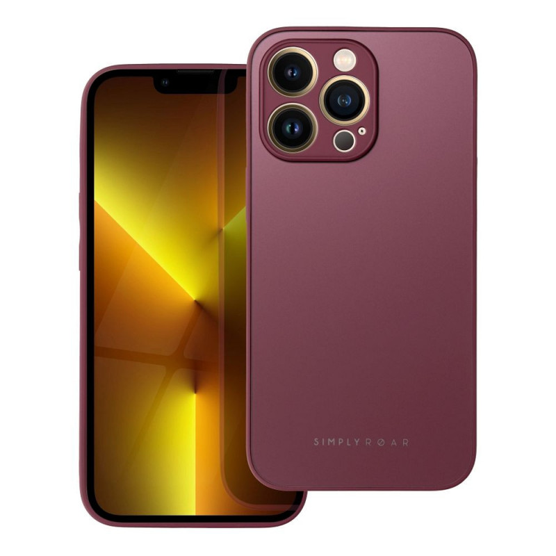 Kryt Roar Matte Glass na Apple iPhone X Stylový  Vinově červený 