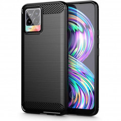 Kryt Carbon na realme 8 Elegantní  Černý 