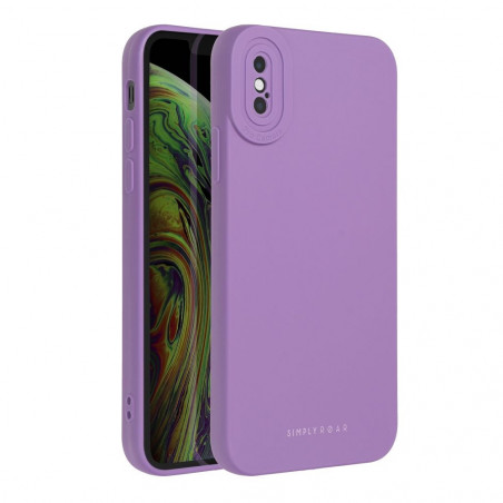 Kryt Roar Luna na Apple iPhone XS Jednobarevný, Stylový, Estetický doplněk  Fialový (Violet)