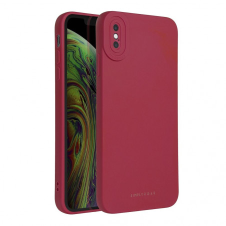 Kryt Roar Luna na Apple iPhone XS Jednobarevný, Stylový, Estetický doplněk  Červený 