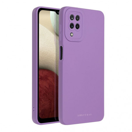 Kryt Roar Luna na Samsung Galaxy A12 Jednobarevný, Stylový, Estetický doplněk  Fialový (Violet)