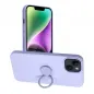 Kryt Silicone ring na Apple iPhone 14 Fialový (Violet) 