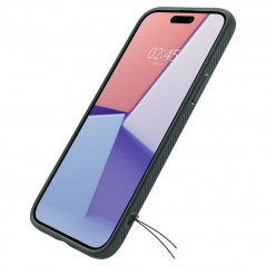 Kryt Spigen  Liquid Air na Apple iPhone 15 Temně zelená 