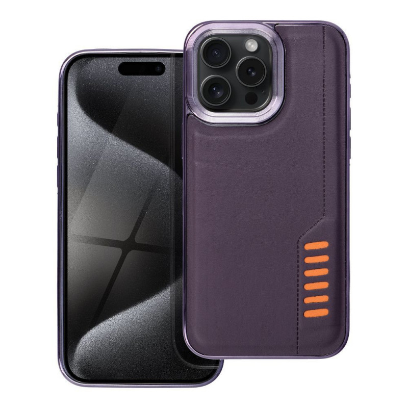 Kryt MILANO na Apple iPhone 15 Pro Max Tmavě fialový (purple) 