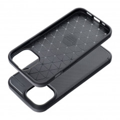 Kryt CARBON PREMIUM na Apple iPhone 15 Elegantní  Černý 