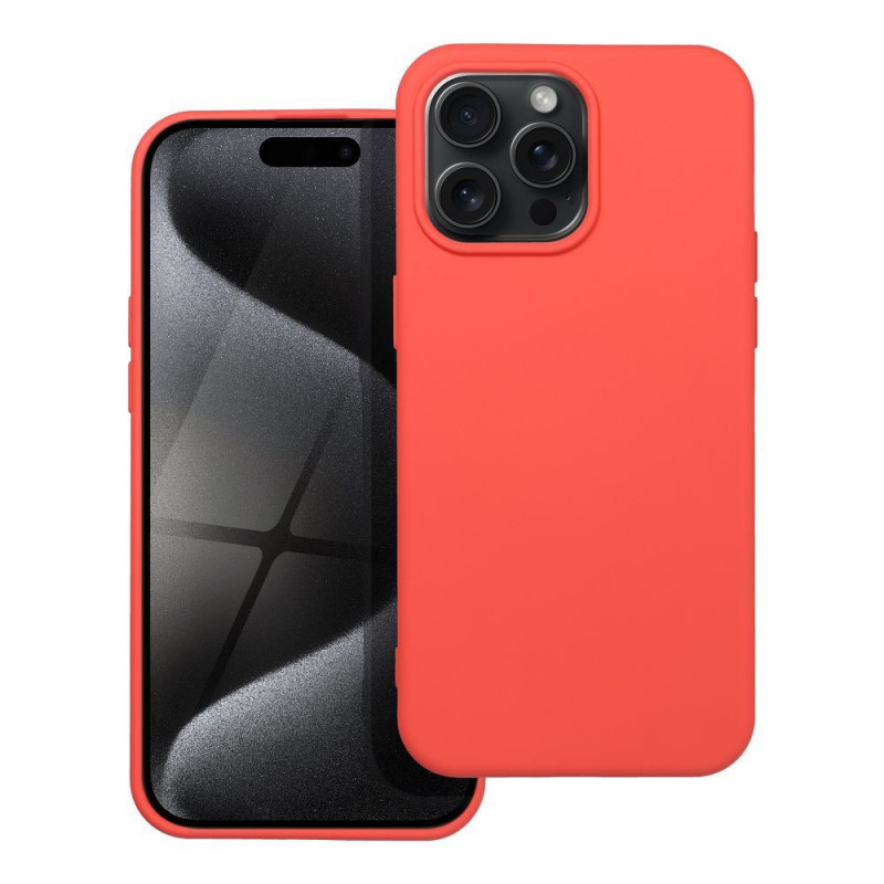 Kryt Silicone na Apple iPhone 15 Pro Max Elegantní  Broskvový 