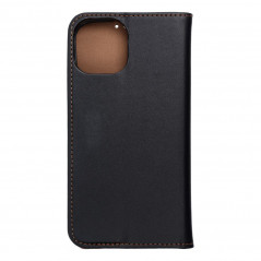 Peněženkové pouzdro Leather case SMART PRO na Apple iPhone 15 Elegantní  Černý 