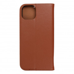 Peněženkové pouzdro Leather case SMART PRO na Apple iPhone 15 Plus Elegantní  Hnědý