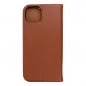 Peněženkové pouzdro Leather case SMART PRO na Apple iPhone 15 Plus Elegantní  Hnědý 