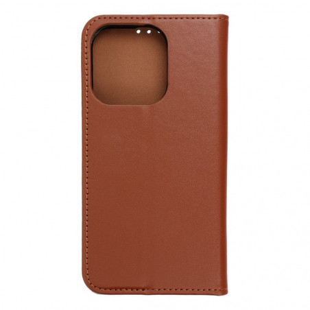 Peněženkové pouzdro Leather case SMART PRO na Apple iPhone 15 Pro Elegantní  Hnědý