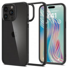 Kryt Spigen Ultra Hybrid na Apple iPhone 15 Pro Max Křišťálově čistý  Matná černá