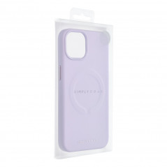 Kryt Roar Leather Mag na Apple iPhone 13 Elegantní  MagSAFE  Fialový (Purple) 