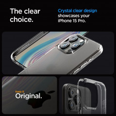 Kryt Spigen Ultra Hybrid na Apple iPhone 15 Pro Křišťálově čistý  Průhledný 