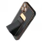 Kryt LEATHER Case Kickstand na Apple iPhone 15 Pro Černý 